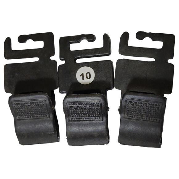 3pcs Heavy-Duty Black Plastic Adapter Clips Pegboard Hook Compatible 1¾" x 3.75" - Picture 3 of 7